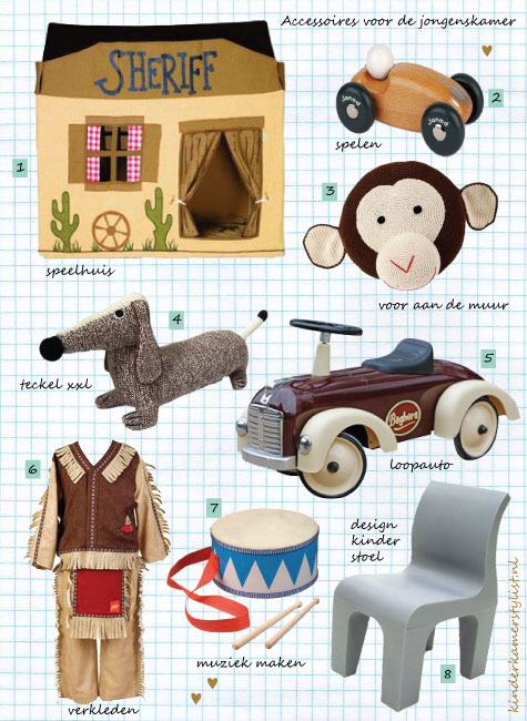 accessoires jongenskamer
