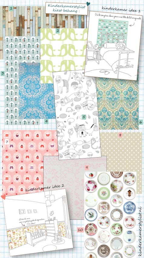 Behang top 10 kinderkamerstylist.nl