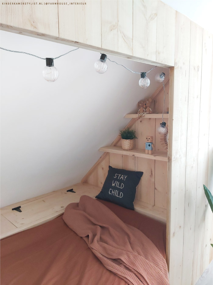 Kanon bijzonder scheiden Bedstee schuine wand | Kinderkamerstylist