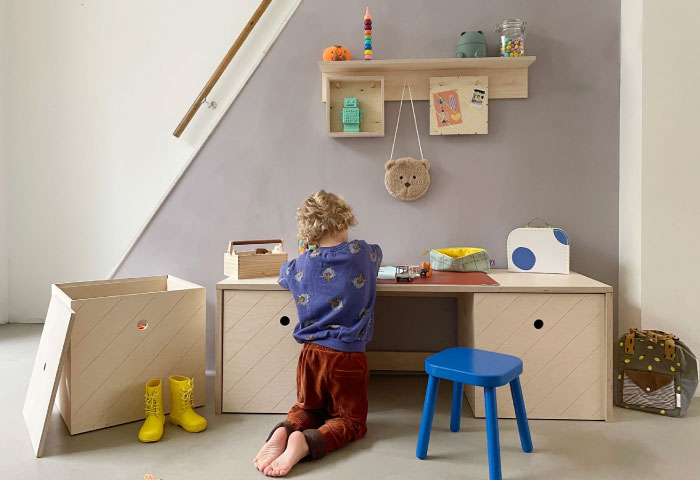 Opbergbank kinderkamer