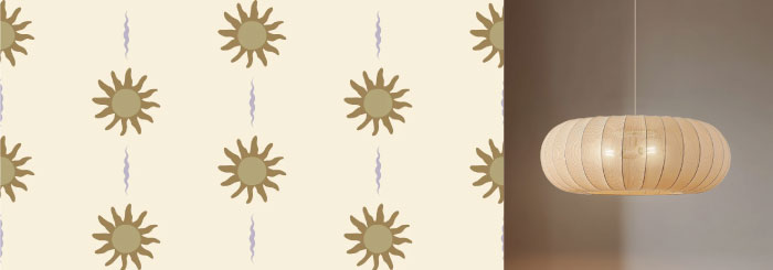 Behangpatroon sunny van Little Amour