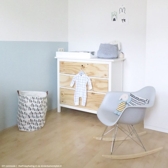 Commode underlayment zelfmaken babykamer