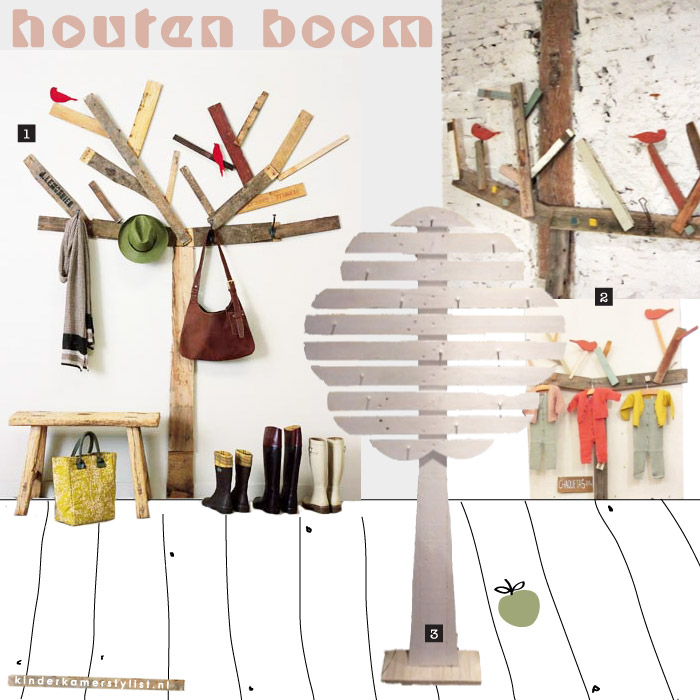 houten boom kinderkamer