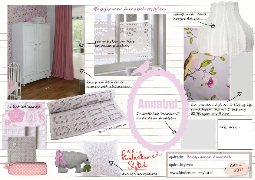 Officier Afkorting wakker worden Restyling Babykamer meisje / Annabel | Kinderkamerstylist