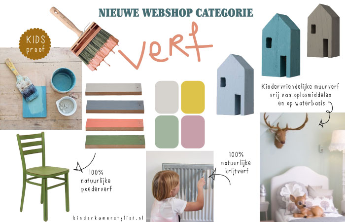 Verf kinderkamer verf babykamer via Kinderkamerstylist.nl