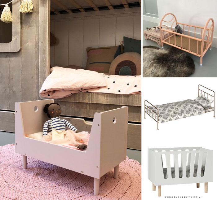 heroïne Bruin werkgelegenheid Poppenbed | Kinderkamerstylist