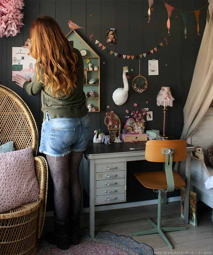 Stoere meidenkamer stylen