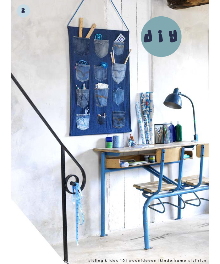 jeans zelfmaak idee kinderkamer