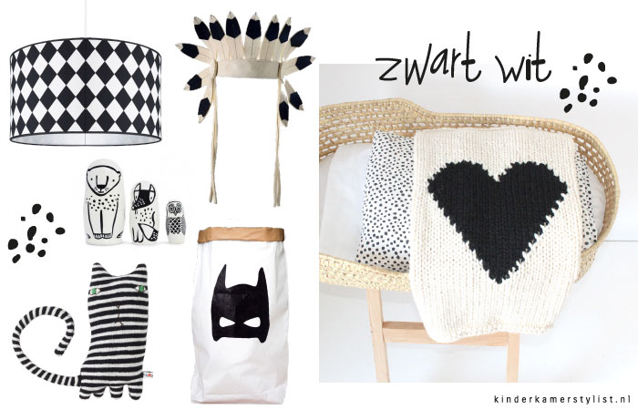 Goede Kinderkamer zwart wit | Kinderkamerstylist XP-01