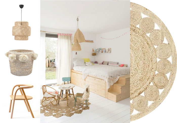 Naturel babykamer idee