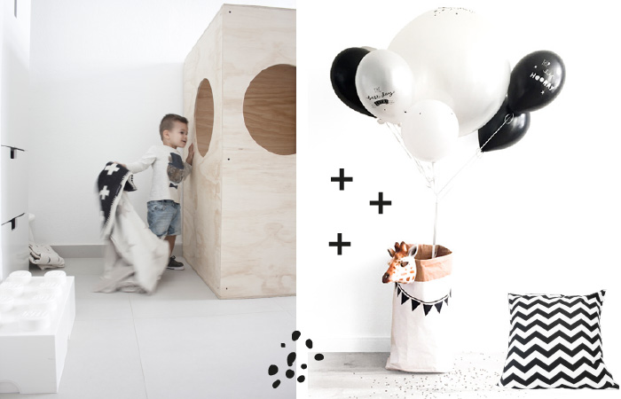 Uitgelezene Kinderkamer zwart wit | Kinderkamerstylist QU-71